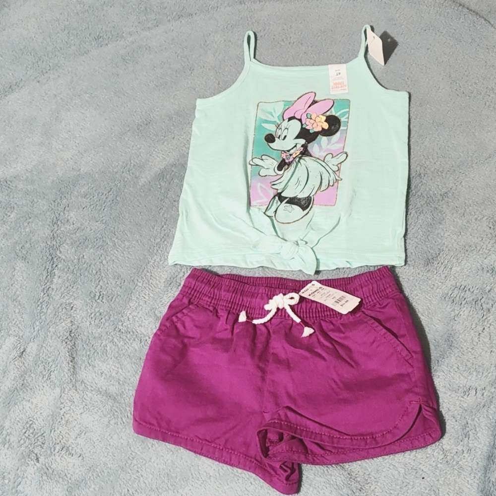 4t Girls 2pc shorts outfit